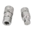 thumbnail image 1 of Quick Connect Coupler, Hydraulic Quick Coupling Safe and Stable 2PCS Dust Proof Caps Sturdy Rustproof  for Skip Steer Loader, 1 of 7