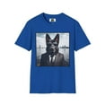 thumbnail image 2 of German Shepherd Agent Dog Single Image of Dog Unisex Softstyle T-Shirt, 2 of 11