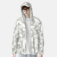 thumbnail image 3 of Picia Hand Drawn Rabbit Women's Men's UPF 50+ Sun Protection Hoodie Shirt Long Sleeve SPF Fishing Outdoor UV Hiking Lightweight Shirts-Medium, 3 of 9