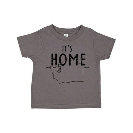 

Inktastic It s Home- State of Washington Outline Distressed Text Gift Toddler Boy or Toddler Girl T-Shirt