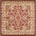 thumbnail image 1 of Unique Loom Voyage Tapis de Frontière Complexe 4' x 4' Rouge Carré / Bronzage, 1 of 2