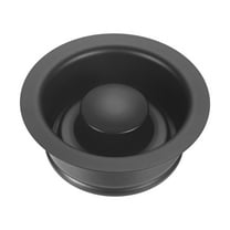 Uxcell 2-Pack Garbage Disposal Sink Flange for 3-1/2 Inch Standard Drain [Black]
