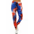 thumbnail image 3 of Womens Tie Dye Jogger Pants Patriotic USA Themed Athletic Pajama Bottoms, 3 of 3