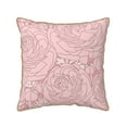 thumbnail image 1 of ZNDUO Throw Pillow, 20"x20" Bed Pillow and Couch Pillows - Indoor Decorative Pillows，Pink Flowers Roses Throw Pillow, 1 of 8