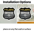 thumbnail image 3 of Tyler's Garage I Can Fix Everything But Stupid (2 Pack) 18 inch X 18 inch Shield Shaped Heavy Duty 3.2 mil Vinyl Decals To last, Gift for Dads and Uncles Classic Americana Crafted in, 3 of 6