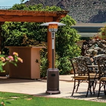Blue Sky Outdoor Living 48,000 BTU Floor Standing Propane Outdoor Patio Heater, Bronze Hammered