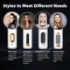 thumbnail image 2 of 5 In 1 Hair Styler Airwrap Air Styler With Hot Air Brush Hair Dryer, Straighteners Wrapper (white Gold), 2 of 4