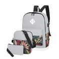 thumbnail image 1 of Btomtd Fashionable And Backpack Campus Version College Style Casual Backpack 3-piece Set, Gray, 1 of 6