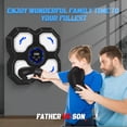 thumbnail image 2 of Music Boxing Machine for Kids Sport Toys，Wall Mounted Smart Punching Target Toys Training Pad with Boxing Glove Exercise Equipment for Home for Boys Girls Kids 4-12+Years Old (BLACK), 2 of 8