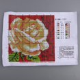 thumbnail image 4 of Kit de Alfombra con Gancho de Lengüeta de Flores, Bordado Artesanal, Punto de Cruz, Costura para Funda de Almohada Baoblaze Flower Latch Hook Kits, 4 of 8