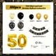 thumbnail image 2 of Kit de decoración de cumpleaños Anjerlfu para 50 cumpleaños, oro negro, 2 of 7