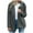Dark Gray, variant on Fesfesfes Women Cardigan Women Jacket Solid Jacket Button Pocket Turndown Neck Slim Fit Warm Medium And Long Jacket