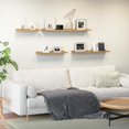 thumbnail image 5 of Long Floating Shelves, Set Modern Wall Shelf for Bedroom, Nursery Book Shelf with Lip, Picture Ledge Shelf for Living Room, Bathroom, Kitchen, 5 of 6