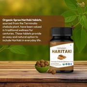 ORGANIC SPREE Haritaki Tablets 120 Count – Terminalia Chebula Herbal Supplement for Daily Wellness – USDA Organic Certified