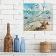 thumbnail image 6 of Starfish on Sand Beach Wall Clock 7.78" Non-Ticking Silent Battery Operated for Home Bedroom Office Kitchen Living Room, 6 of 10