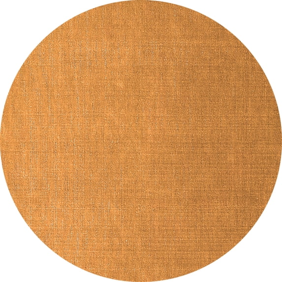 Ahgly Company Indoor Round Oriental Orange Industrial Area Rugs, 5' Round