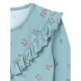 thumbnail image 4 of Modern Moments by Gerber Toddler Girl Ruffle Long Sleeve Top, Sizes 12M-5T, 4 of 8