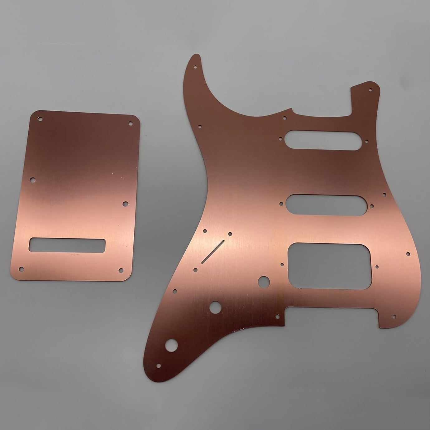 SSH 11-Hole Aluminum Guitar Pickguard and Backplate Set for Fender Stratocaster Modern Standard Style Guitars