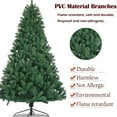 thumbnail image 4 of 7.5FT Christmas Tree, SEGMART Artificial Christmas Tree with 1400 Tips, Upgraded Indoor/Outdoor Christmas Decorations with Foldable Stand for Home, Festival, Party, LL568, 4 of 9