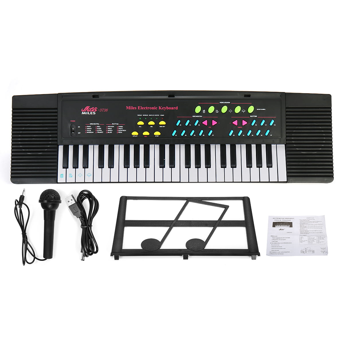 Piano Keyboard Music Digital Piano Electric Keyboards for kids Musical Instrument USB multi-function w/Microphone Weighted keys Birthday Christmas Festival Gift for children GIVISION