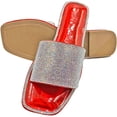 thumbnail image 3 of LAVRA Women's Rhinestone Slides Crystal Embellished Bling Sandals, 3 of 4
