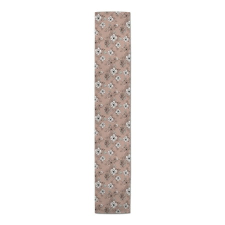 

Creative Products Pink Intricate Floral 16 x 72 Cotton Twill Table Runner