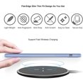 thumbnail image 4 of Slim Silicone Case Compatible with iPhone 13 Mini, with Microfiber Liner, Shockproof Full Body Covered Ultra Thin Drop Protective Phone Case for iPhone 13 Mini 5.4", Lavender Gray, 4 of 10