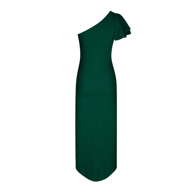 plus size sorority formal dresses Finelylove Sorority Formal Dress Plus Size Floral Dress For Women A-line Regular Sleeveless Solid Green XXL, Women's, Size: 2XL