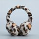 thumbnail image 1 of Orejeras plegables para hombre, orejeras cálidas de invierno a prueba de viento para evitar la congelación, felpa de leopardo extraíble, 1 ud., 1 of 4
