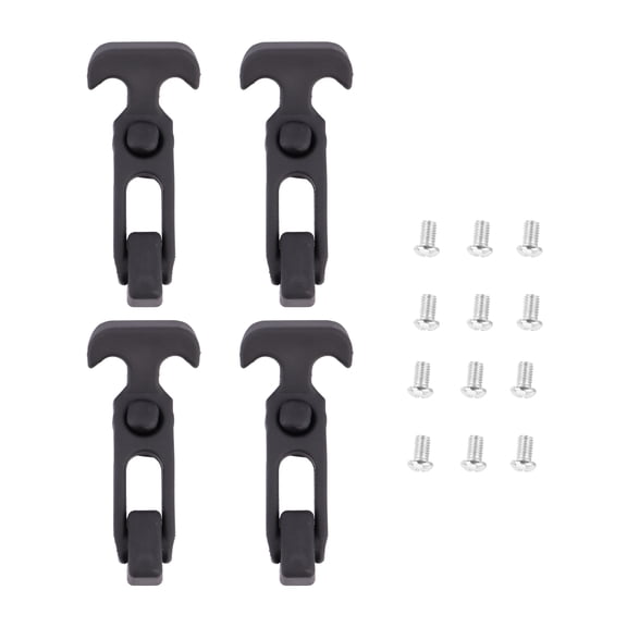 OULII 4-Pack T Handle Toolbox Latch Buckle with Rubber Body for Shock Absorption and Secure Closure
