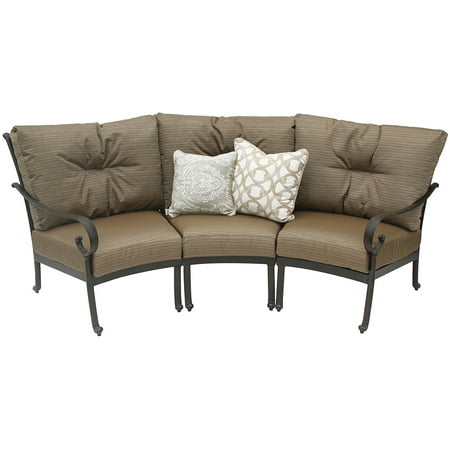 Tortuga Aluminum Outdoor Patio Curve Sofa With Cushion Tortuga Aluminum Outdoor Patio Curve Sofa With Cushion