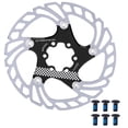 thumbnail image 2 of Bike Floating Disc Simple Installation Bicycle Brake Disc, Mountain Bike Brake Disc, High Hardness for Road Bike Parts Mountain Bike Cycling Accessory black+silver,red+silver, 2 of 7