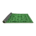 thumbnail image 2 of Ahgly Company Indoor Round Oriental Emerald Green Industrial Area Rugs, 8' Round, 2 of 4