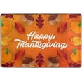 thumbnail image 4 of SKYSONIC 72x48in Happy Thanksgiving Autumn Area Rug, Maple Leaf Fall Non-Slip Floor Carpet for Indoor Living Dining Room and Bedroom Area, 4 of 7