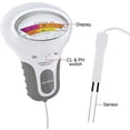 thumbnail image 3 of Analizador de calidad del agua, probador digital de cloro y pH Cl2 para piscinas, analizador de calidad del agua de spa con sonda para piscinas o spas de tamaño doméstico, 1 pila alcalina AA (1,5 V) (no incluida), 3 of 4