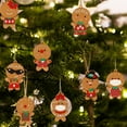 thumbnail image 5 of Set of 12 Gingerbread Christmas Tree Decorations, Gingerbread Man Christmas Ornament Pendants, Mini Christmas Figurine Decorations for Christmas Tree Decorations, 5 of 5