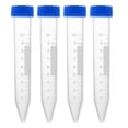 thumbnail image 5 of Uxcell Tubos de centrifugación cónicos de plástico de 10ml con tapa de rosca azul, paquete de 10, 5 of 5