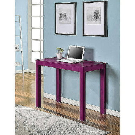 Mainstays Parsons Desk With Drawer, Pink