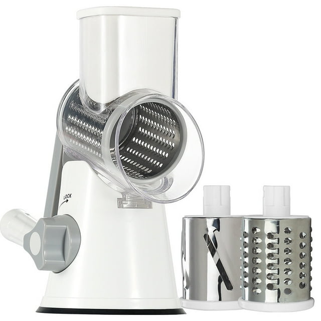 Manual Hand-Cranked Multifunctional Kitchen Tool: Efficient Vegetable Slicer, Shredder & Spice Grinder – Compact, Durable, Time-Saving for Home & Professional Chefs – Blue with English Packaging