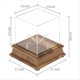 thumbnail image 2 of Vitrina de Softbol, Soporte de Exhibición de Plástico, Caja de Acrílico Protegida con Vitrina de Béisbol de Cubo de Exhibición Transparente, 2 of 5