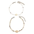 thumbnail image 1 of Exquisite Boho 2 Piece Layered Bead Bracelet Anklet Set With Sea Jewelry For Women Summer Style Handmade Fashion Accessory Delicate Elegant Natural 2PCS, 1 of 2