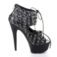 thumbnail image 5 of Ellie Shoes E-609-Becky, 6" Heel Womens Multi Buckle Quilted Stiletto W/ 2" Platform. 5 / Black, 5 of 6