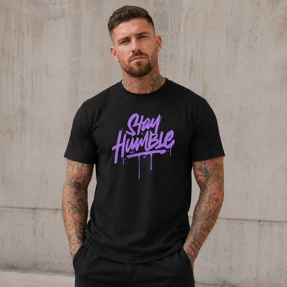 Stay Humble Graphic T-Shirt, Unisex Classic Fit Cotton Tee
