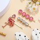 thumbnail image 4 of SOPOTUTU 3Ud Clips Para El De Mujer Con Rhinestone Y Único De Flamenco En Colores Mixtos, 4 of 6