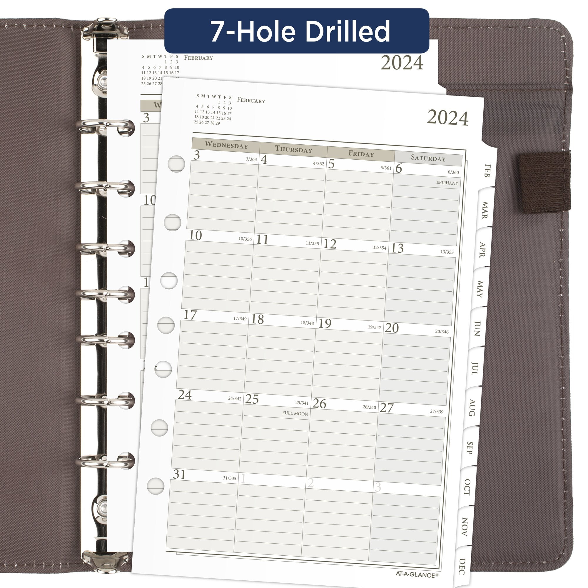 2024 Weekly & Monthly Planner Refill, 5-1/2 x 8-1/4, Runs from January  2024 to December 2024, Rule…See more 2024 Weekly & Monthly Planner Refill