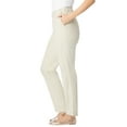 thumbnail image 4 of Woman Within Women's Plus Size Petite Freedom Waist Straight Leg Chino, 4 of 6