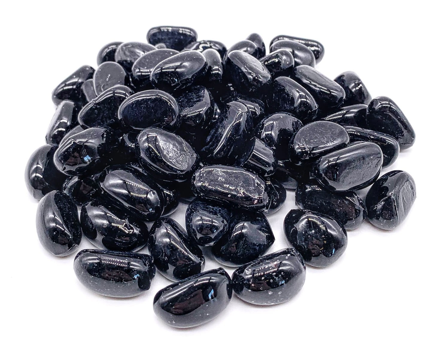 Element Fire Glass Black Fire Glass Cashew 10lbs, Decorative Fire Glass Beads, Black Fire Glass