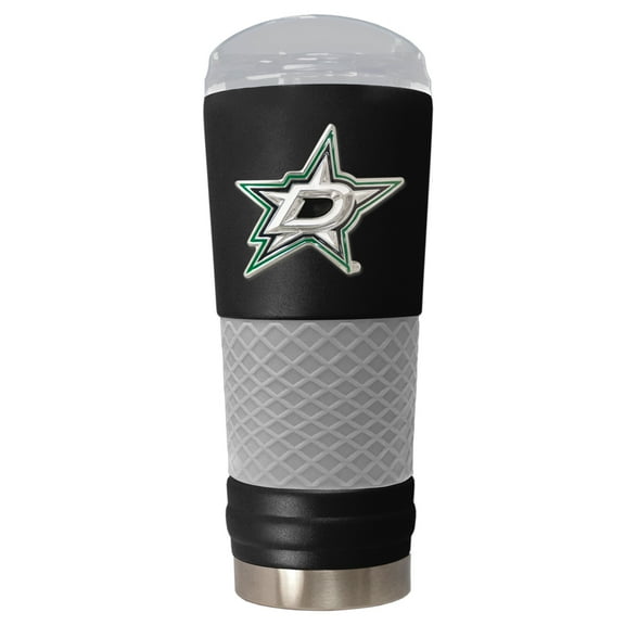 Black Dallas Stars 24oz. Powder Coated Draft Travel Mug