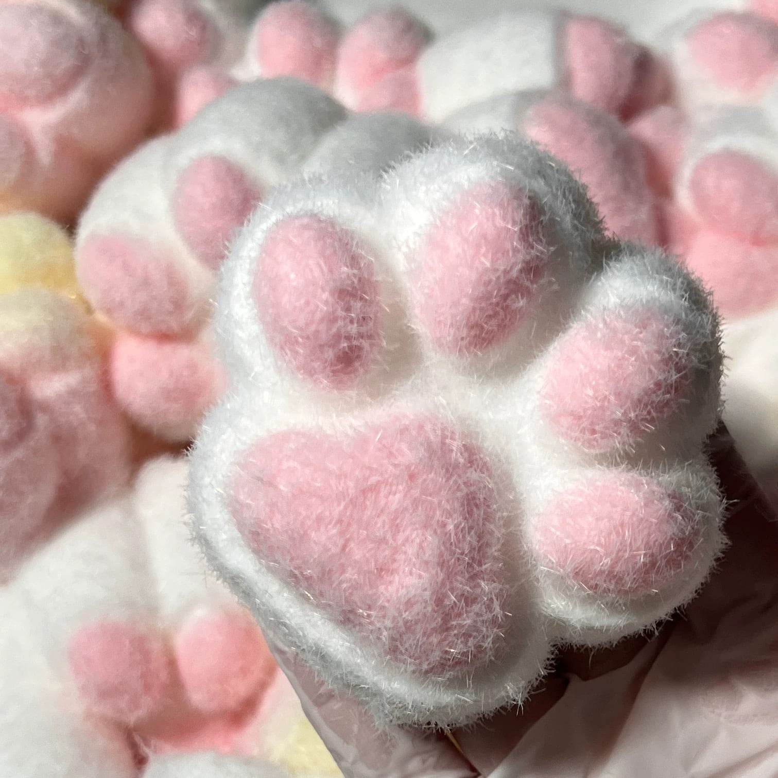 Extra-Large Cat Paw Squishy Toy, Food-Grade Silicone Super Soft Stress Relief Fidget Toys for Kids & Adults, Christmas Stocking Stuffer Gift, ASMR Sensory Squeeze Toy