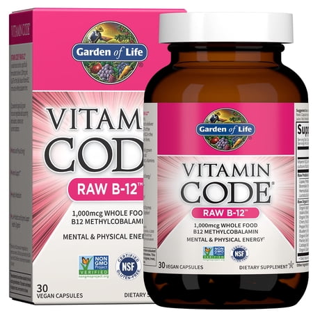 Garden of Life Vitamin Code Raw B-12, 30 Vegan Capsules